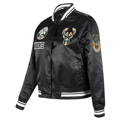 Chaqueta para mujer Pro Standard NBA Retro Classics de satén estilo bomber 3