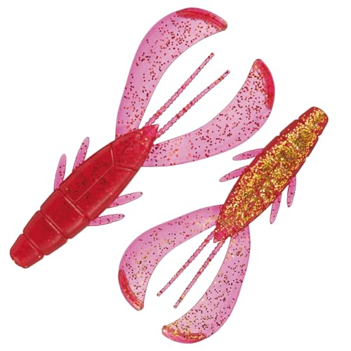 メジャークラフト ロックライバー ラッキークロー 3.2インチ #005アカキン