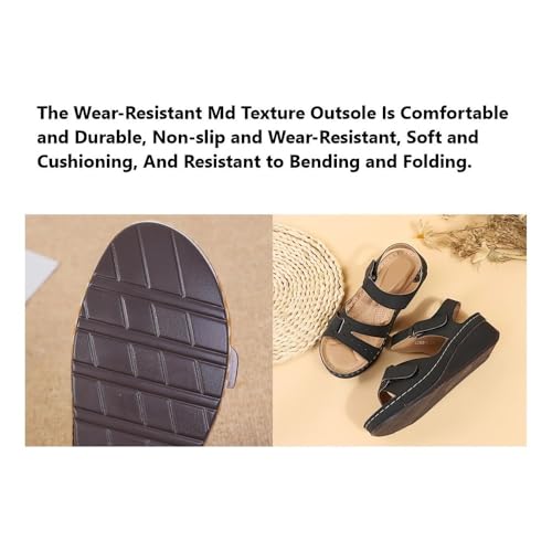 Soft & Stylish Wedge Sandals for Effortless Comfort Womens Orthopedic Sport Sandals Shoes Comfortable Arch Support Sandals All Day Walking Sandal Back Strap3
