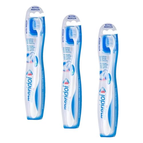 Brosse à dents Meridol Medium lot de 3 contre la plaque dentaire et la sensibilité