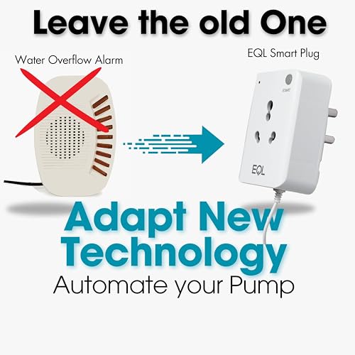 Image of EQL Water Level Controller Automatic motor cut OFF for water tank overflow auto cut & stopper, Auto cut off switch for water tank motor pump and submersible pump, Tank overflow stopper