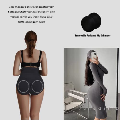 Coaimaney Hip Butt Padded Shapewear For Women, High Waisted Butt Lifter Tummy Control Panty, Body Shaper Brief With Pads #TOP2