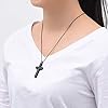 Imrsanl-Crystal-Cross-Necklace-for-Ashes-Stainless-Steel-Keepsake-Cremation-Jewelry-Religious-Cross-Memorial-Urn-Necklace-for-Pet-Human-Ashes-Pendant Imrsanl Crystal Cross Necklace for Ashes - Stainless Steel Keepsake Cremation Jewelry - Religious Cross Memorial Urn Necklace for Pet Human Ashes Pendant (Black)