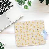 1 Pcs Cute Yellow Duck Non-Slip Rubber Mouse Pad for Home Office Desk Laptop Computer Gifts for Boss Adults Supervisor HR