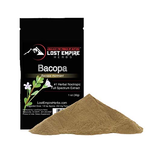Bacopa Monnieri (Powder - 30g) || Full-Spectrum Extract + Premium Grade + 100% Pure || #1 Herbal Nootropic Supplement - Anti Stress, Anxiety Relief, Fights Depression, Increases Memory & Concentration Bacopa Monnieri (Powder - 30g) || Full-Spectrum Extract + Premium Grade + 100% Pure || #1 Herbal Nootropic Supplement - Anti Stress, Anxiety Relief, Fights Depression, Increases Memory & Concentration