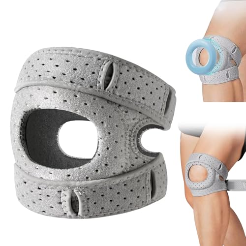 LEWBDF Kniebandage für Männer/Damen, Verstellbarer Bandage Knie, Kniebandage Meniskus für Läuferknie, Arthritis, Springerknie, Heilung Nach Tennis-Verletzungen, Pain Relief Knee Braces (S/M)