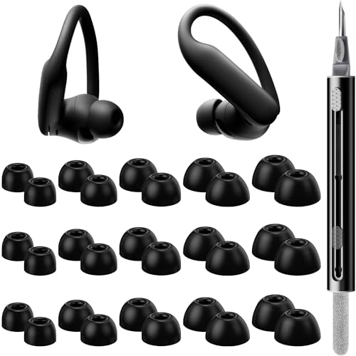 AYNSRTN 15 Pairs Ear Tips for Powerbeats Pro 2 Replacement EarTips Accessories for Beats Pro 2 Earbuds 5 Sizes (XS/S/M/L/XL) Fit Charging Case Black