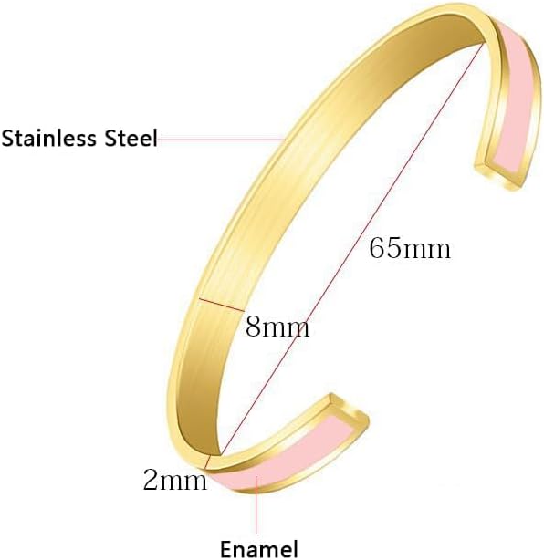 Be Kind Of A B Motivational Bracelet For Women, Color Stainless Steel with Hidden Message Engraved Opening Cuff Bangle To My Daughter/Best Friend Inspirational Gifts Jewelry - Image 3