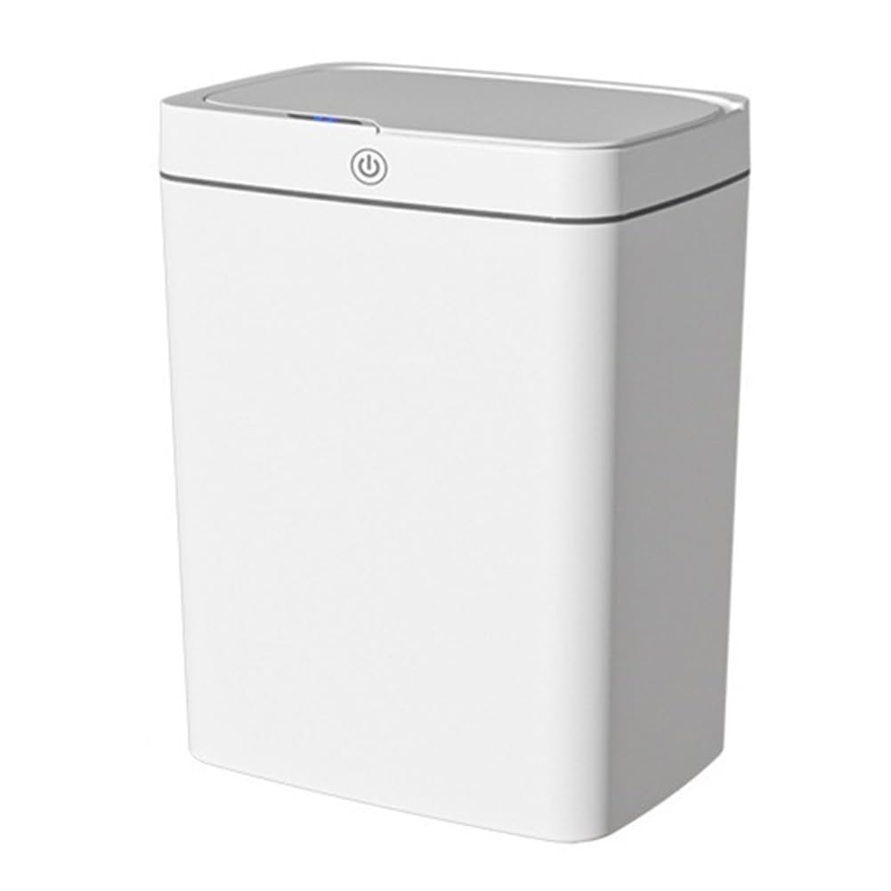 CTRLZS Trash Can Touchless Sensor Trash Can Kitchen and Bathroom Crevice Trash Can Household Cleaning Supplies White