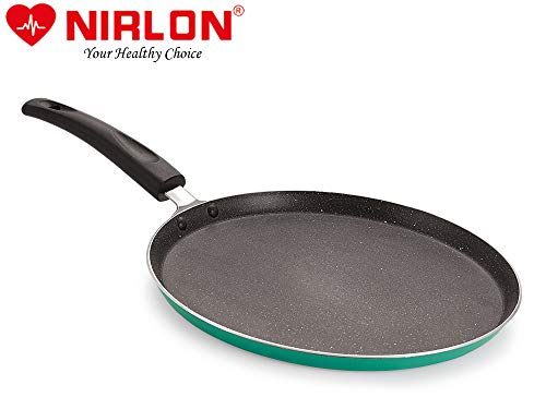 Image of Nirlon Kitchen Accessories for Cooking Non Stick Aluminium Grrenchef Granite Flat Tawa