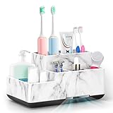 Compartiments divisables et lavables : l'organisateur de comptoir de salle de bain est facile à nettoyer avec de l'eau et un chiffon à récurer, et le fond peut être démonté, ce qui est pratique pour le lavage lorsque la surface est sale. L'acier inoxydable est facile à rouiller, et notre plastique ne rouille pas, s'il tombe accidentellement, il n'est pas facile à casser, et il faut beaucoup de temps à utiliser et vous permet d'économiser de l'argent
