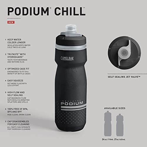 Camelbak Podium Chill 24oz, White (White/Natural), 710 ml