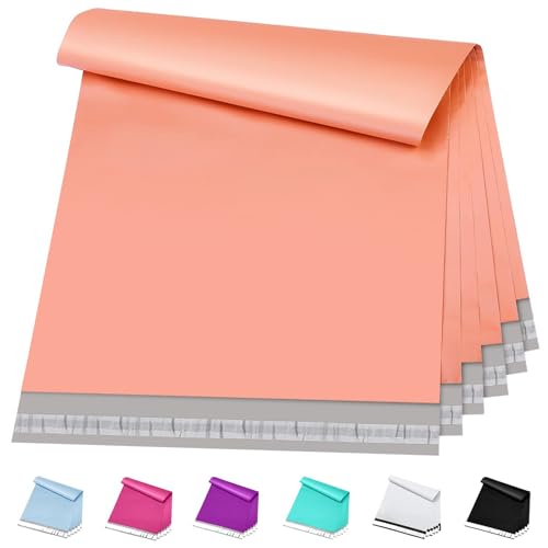 Image of Metronic Large Poly Mailers 19x24 50Pack Thick Shipping Bags, Peach Pink | Self-seal, Strong Adhensive, Tear-resistant Mailers Poly Bags Shipping Envelopes, Large Mailing Bags for Small Business