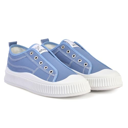 Image of YOHO Cruise Women's Without Lace Trendy Stylish Canvas Slip-On Sneakers (SoS)