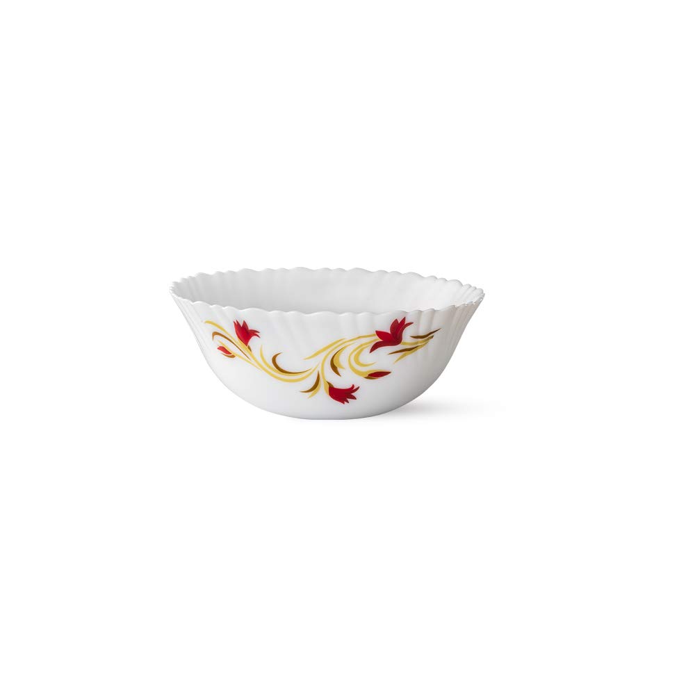 Larah by BOROSIL Opalware Floral Pudding Set - White - Image 2 thumbnail