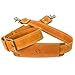 Messenger Bag Strap Replacement - Quality GENUINE COWHIDE Leather Adjustable Shoulder Strap; for messenger, laptop, camera, travel bags and more (light brown)