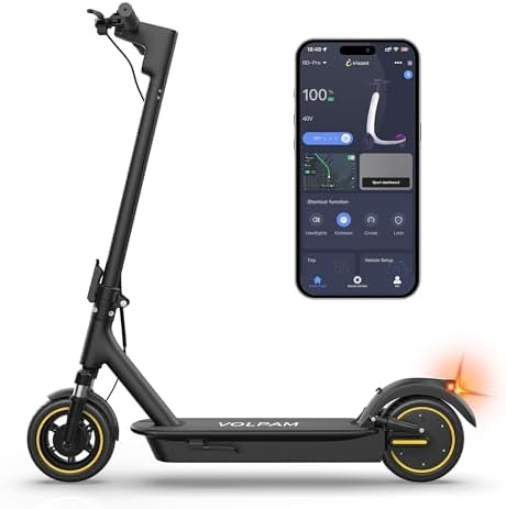 Electric Scooter, 500W Motor, 10" Solid Tires, 28 Miles Range, Dual Suspensions, 22 Mph Max Speed, Foldable Commuter E Scooter for Adults, Dual Brake, APP Control