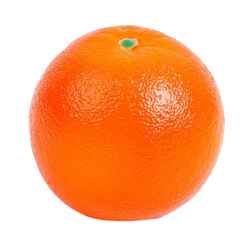 Künstliches Obstpaket, Gefälschte Früchte für die Heimdekoration, Künstliche Obst-Requisiten, Party-Weihnachtsdekoration, Künstliches Obstmodell für Fotoshooting (ORANGE)