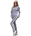 Akery Womens Sports Pullover Hoodie Tracksuit Sweat Pants Set 2 Pcs