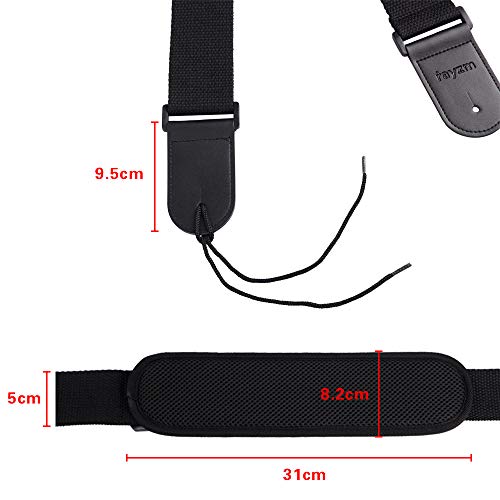 rayzm sangle de guitare, sangle ajustable en coton pour guitare acoustique / électrique / basse, avec relâchement de la… - Les Beatles, Paul McCartney, John Lennon, RIngo Starr, George Harrison rayzm sangle de guitare, sangle ajustable en coton pour guitare acoustique / électrique / basse, avec relâchement de la… – Image 5