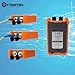 FYBOPTWU - 3 in 1 Function Fiber Optic Tester Portable Optical Power Meter (FC/SC/ST) & VFL 2mw Visual Fault Locator & LED, OPM & VFL, Range: (-70) dBm ~ (+6) dBm, 1pc