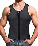 El chaleco de sauna con cremallera quema grasa más que la ropa de gimnasia normal, ayuda a mantener la postura de la espalda y los abdominales mientras entrenas.