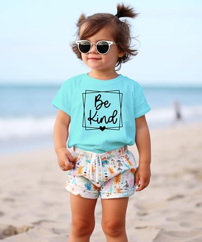 Be Kind Geometric Box Shirt for Baby & Toddler Youth Girl2