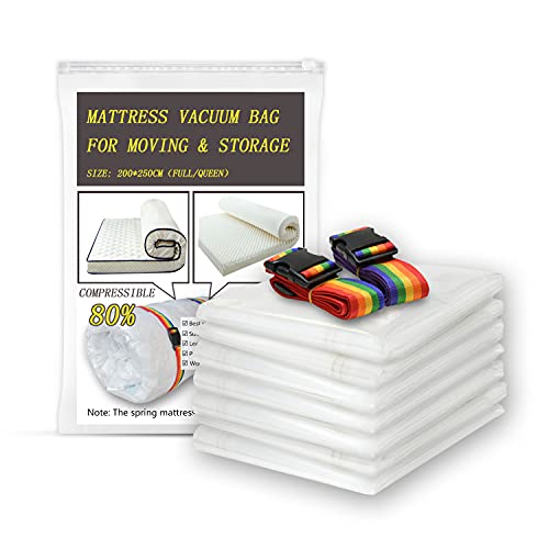 Bolsas Para Envasar Al Vacio Funda Plastico Colchon De Colchones Para Mover - Bolsas De Almacenamiento De Vacío Para Un Colchón Extra Grande De Látex / Esponja - Colchón De Compresión (Size:200x250cm)