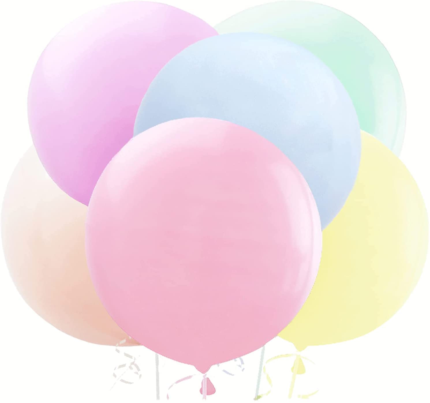 Latex Round Balloons (6 Pieces, Large)