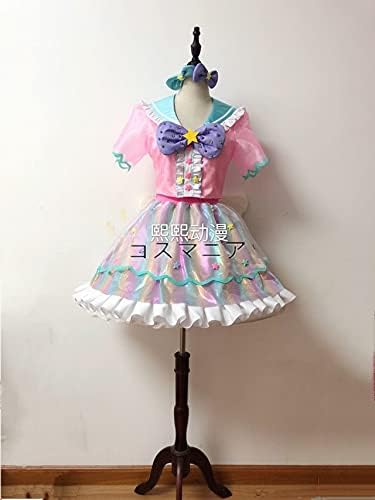 Amazon アイドルタイムプリパラ 夢川ゆい ファンタジータイムサイリウムコーデ コスプレ衣装 靴下 髪飾り コスプレ 仮装 通販
