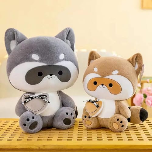 Image of Babique Reccoon Love Buddy Stuffed Plush Animal Soft Toys | Teddy Bear | Ideal for Birthdays & Special Occasions Girls /Boys, Baby Kids - 38 cm (Gray)