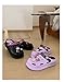 CEINOM Cute Cartoon Slippers Kuromi Kawaii Slippers for Women Cloud Slides indoor Outdoor Soft Comfy Anti-Slip garden Shoes (Black,9,10)