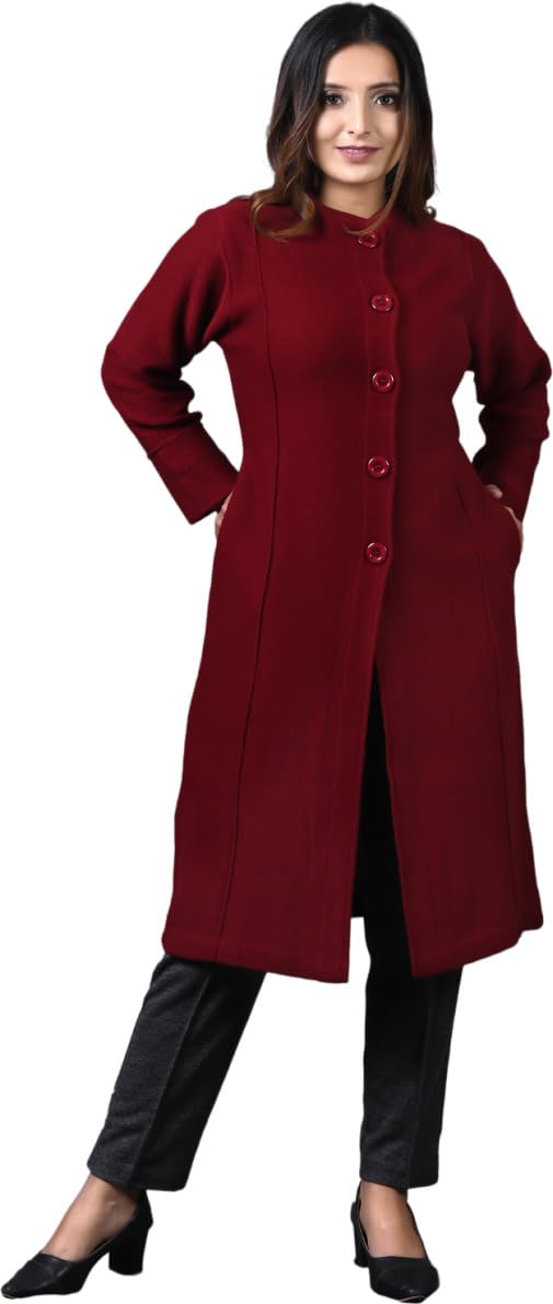 twenty me Winter Wear Casual Acrylic Wool Full Sleeve with Pockets Women's Extra Long Cardigans (4328)-picture-30