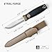 ONETIGRIS CAMPING TrailForge Fixed Blade Knife with Sheath,9.67-Inch FullTang Blade Bushcraft Knife for Camping,Outdoor, Survival, Hiking