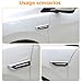 Sandfren 2PCS Car Hood Side Air Flow Intake Vent Trim, Self Adhesive Weatherproof Vehicle Grille Mudguard Side Stickers, Auto Exterior Decorative Accessories, Universal for SUV Sedan Truck