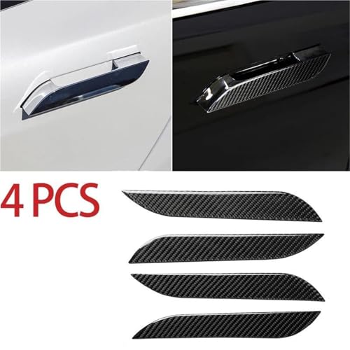 Fibra de carbono para manija de puerta exterior de Tesla Model S 3