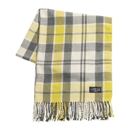 Men's Women's Winter Thick Large Chunky Scarf, Unisex, 100% Acrylic Plaid/Plain Pattern, Soft & Cozy Stole