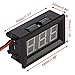 DROK 0.56 Inch DC 3-30V Digital Voltmeter Voltage Tester Gauge Green Bright LED Display Two Wires Volt Meter for Solar Battery Monitor Car Motor Panel Mount