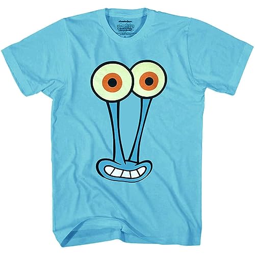 Spongebob Squarepants Gary Snail Face T-Shirt (XX-Large) Powder Blue