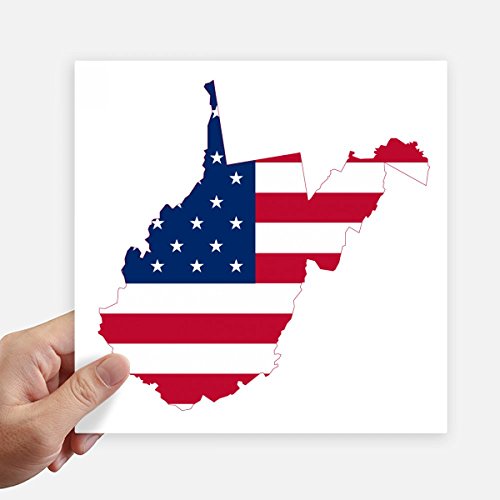 Autocollant pour ordinateur portable et moto sticker drapeau carré multicolore