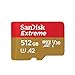 Produktbild SanDisk 512GB 512G microSDXC [Extreme 160MB / s] microSD Micro SD SDXC UHS 4K U3 V30 A2 C10 Class 10 SDSQXA1-512G Mobile Phone Speicherkarte