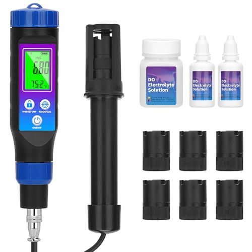 CIZTADA Smart Dissolved Oxygen Tester for Aquarium Digital Dissolved Oxygen Meter with Portable DO...