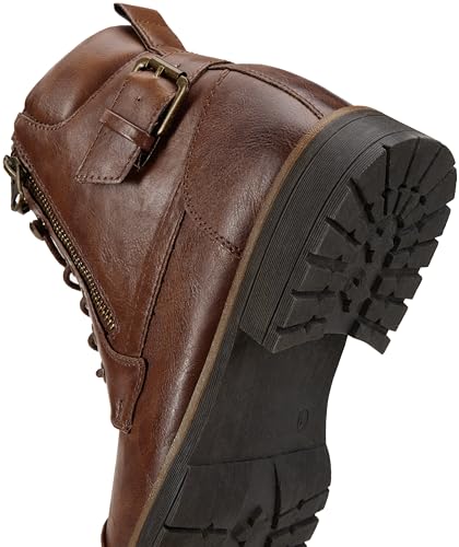 Vostey Men's Boots Boots for Men Casual Boots Motorcycle Combat Ankle Dress Boots Mens3