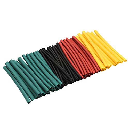 Henniu 560 peças 2:1 Kit de sortimento de tubo retrátil H-eat isolamento elétrico manga de cabo W-ra