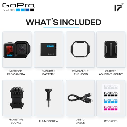 GoPro Mission 1 Pro Video Action Camera 8K 50MP, (Black) Battery Bundle Kit - image 6
