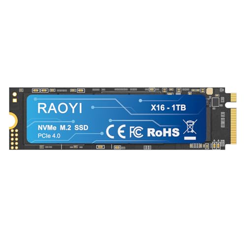Image of RAOYI 1TB NVMe Internal Solid State Drive M.2 2280 PCIe Gen4x4 SSD, Up to 5000MB /s, Configure SLC Cache, Storage and Memory Expansion for PS5 Laptop Desktop