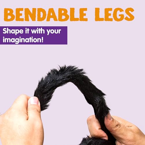 Image of JOYIN 2 Pack 5 Ft Halloween Outdoor Decorations Hairy Black Spider, Scary Giant Spider, Fake Large Haunted House Props, Halloween Yard Lawn Decorations Party Indoor Decor
