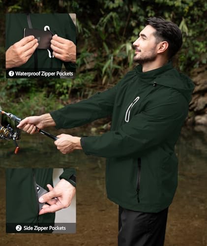 Image of SWISSWELL Men's Waterproof Golf Rain Suit Rain Gear Jacket and Pants Lightweight for Golf Fishing Big and Tall S-5XL