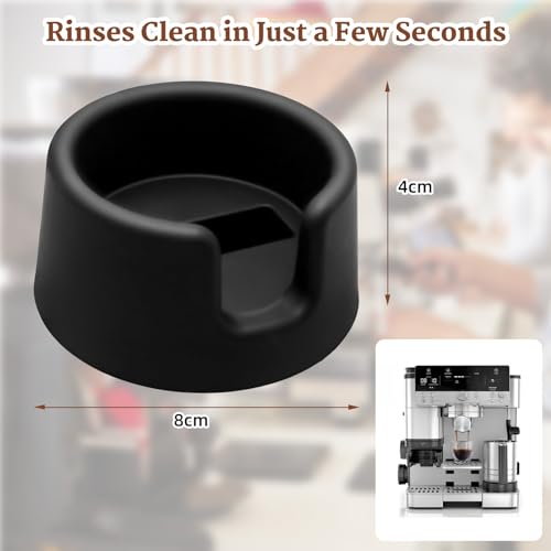 Coffee Tamper Base for Ninja Luxe Cafe ES601 & Ninja Coffee Maker, Enhances Stability and Extraction, Silicone Non-Slip Base for Handheld Portafilter Support Stand (Black) - Image 2
