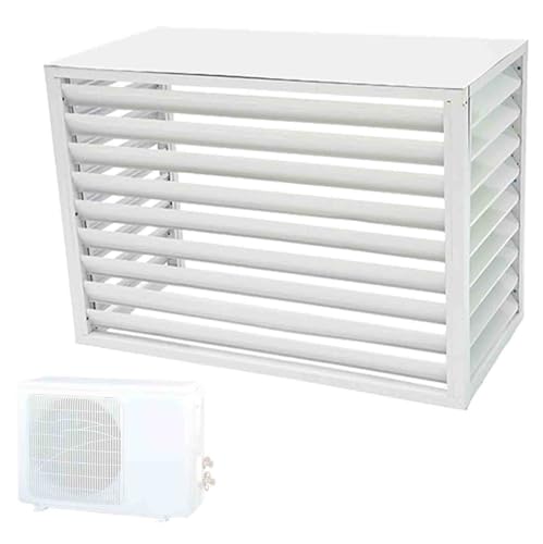 Funda para aire acondicionado exterior, impermeable y decorativa, protege la bomba de calor de daños climáticos, ideal para uso residencial y comercial